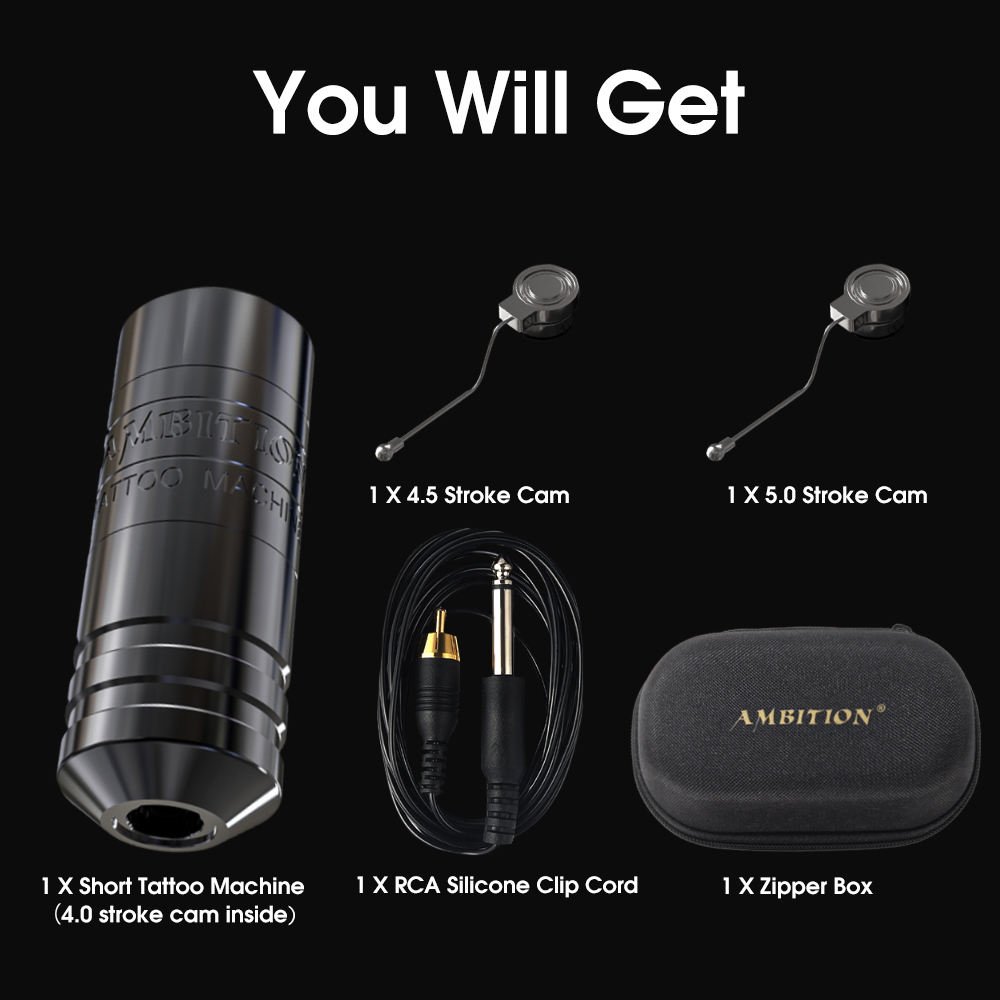 XNET Torped Brushless Motor 4.0mm/4.5mm/5.0mm Stroke Professional Rotary Tattoo Pen Machine for Tattoo Artists Body Art