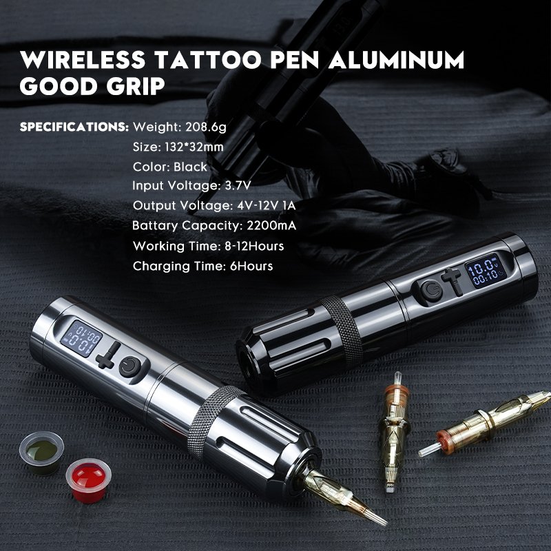 2200MA battery Professional permanent makeup Rotary Tattoo Gun Tattoo Pen Machine With Battery