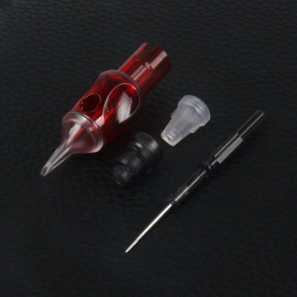 MAXTATO 20Pcs Tattoo Cartridge Needles 1RL /3RL Disposable Needles For Tattoo Machine For Eyebrow Eyeliner Permanent Makeup