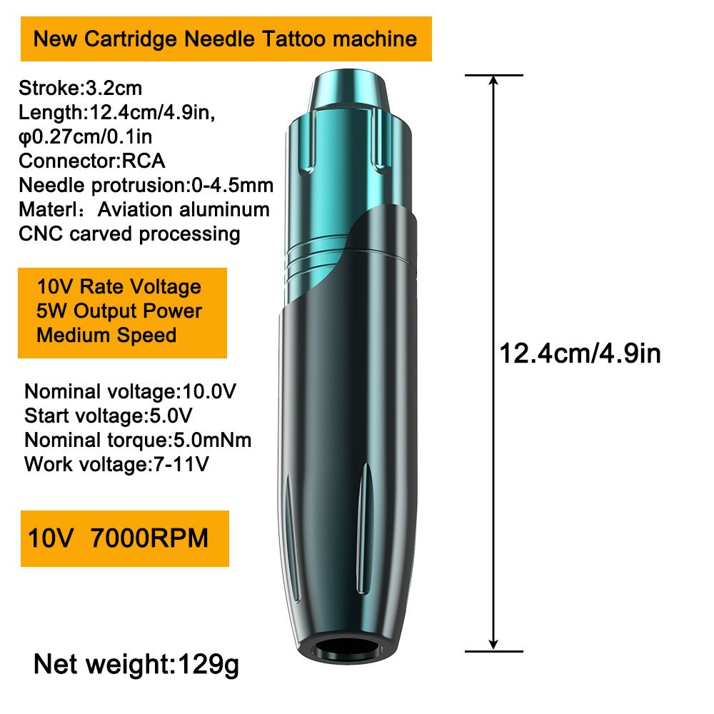 Kissure Tattoo Kit Tattoo Rotary Pen Machine Permanent Makeup Cartridge Needle Tattoo Body Art Accessories