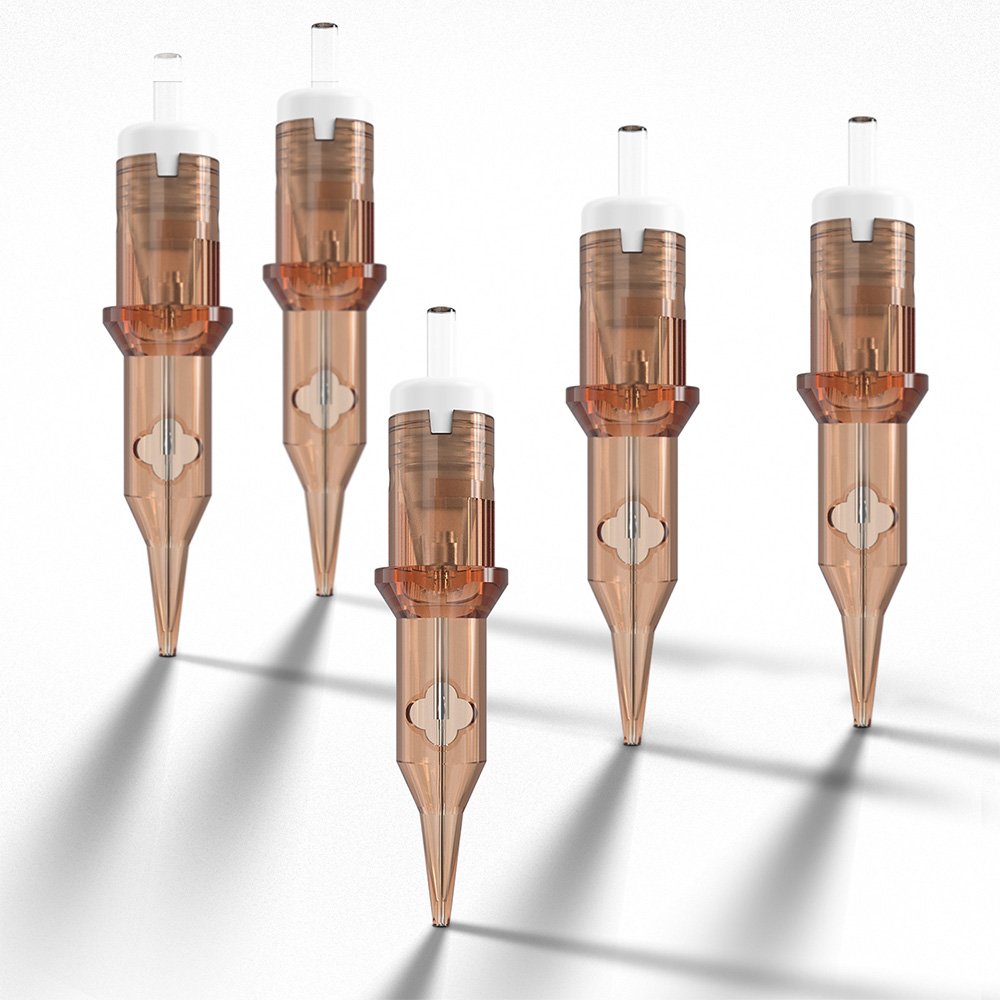 POPU Clover 0803RS 0803F 0805CF Textured Inner Surface of Tip CE Certified Disposable Permanent OEM Tattoo Needles Cartridges