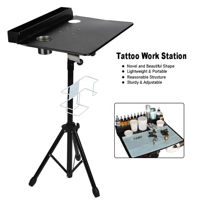 Body Art Tattoo Work Table Wireless Pen Machine Permanent Makeup Chair Armrest Leg Rest