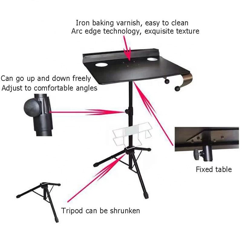 Body Art Tattoo Work Table Wireless Pen Machine Permanent Makeup Chair Armrest Leg Rest