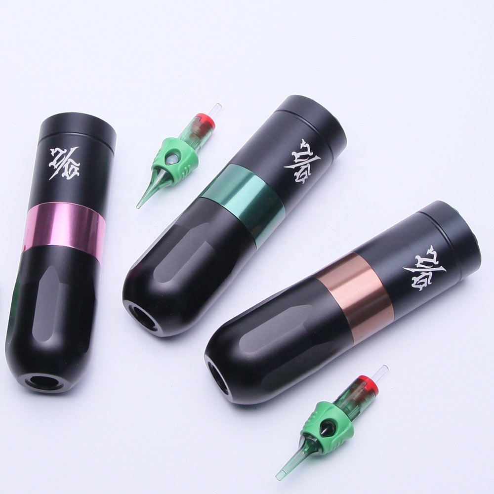 Professional Newest Wireless Tattoo Pen Machine 4 mm Stroke with Short Battery Life Permanent Tattoo Gun