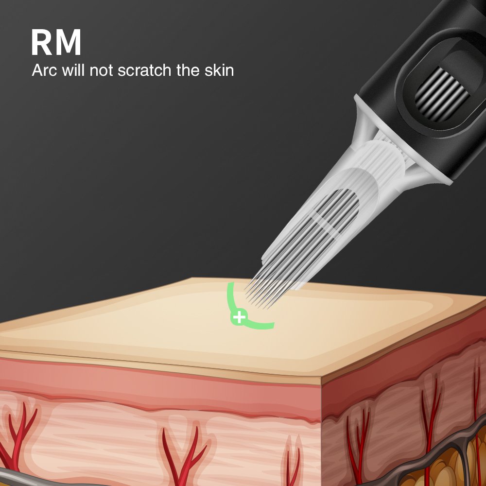 2021 hot sale black tattoo rotary machine pen needles cartridge