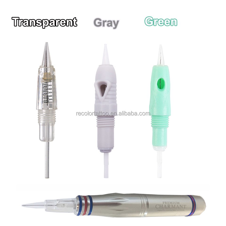 Digital Eyebrow Tattoo MTS Wireless Microblading Pen Needle Permanent Makeup Make up Machine Green Needle cartridge
