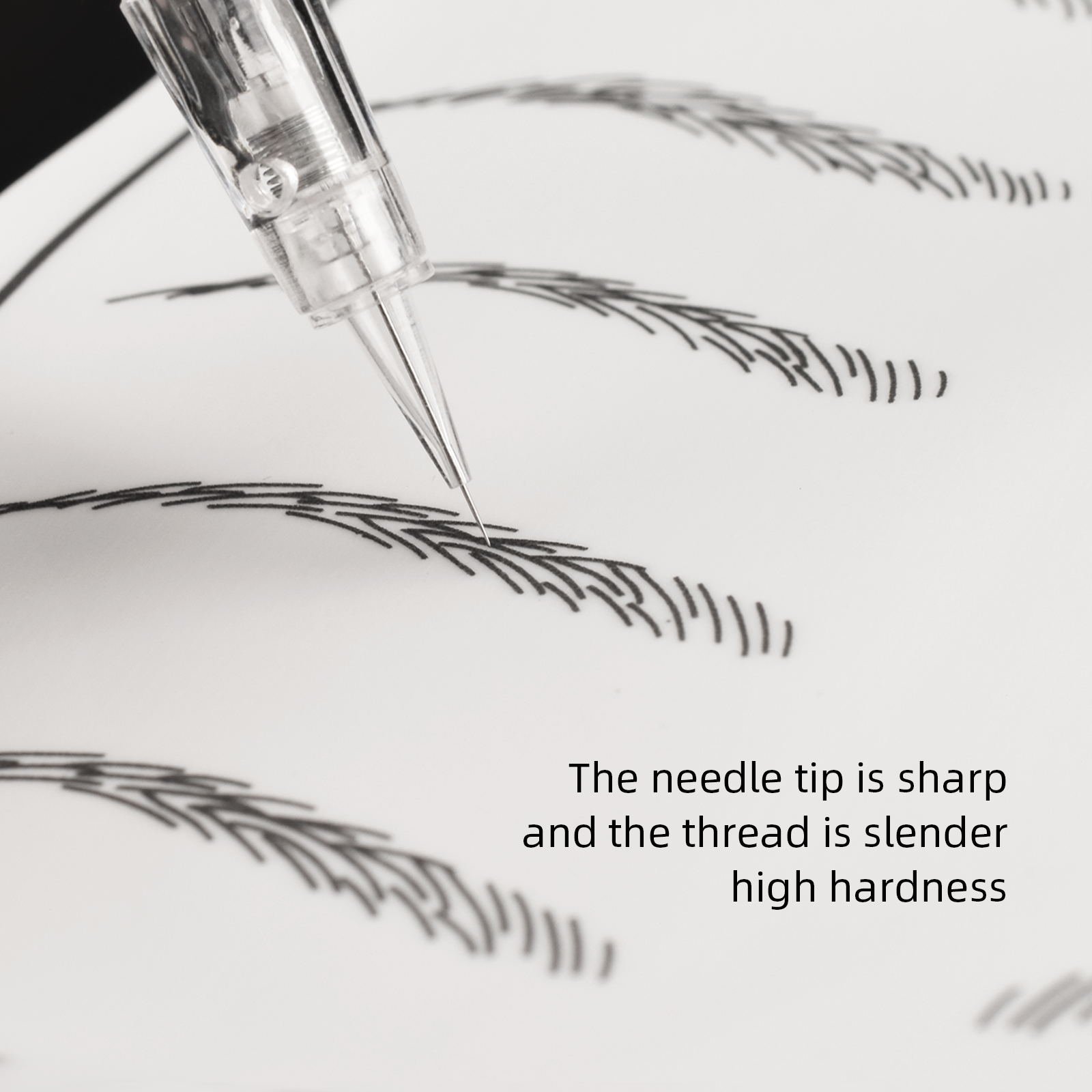 10pcs/set Disposable Professional 1RL Microblading Needle for PMU Machine Permanent Makeup Machine Eyebrow Tattoo Supply