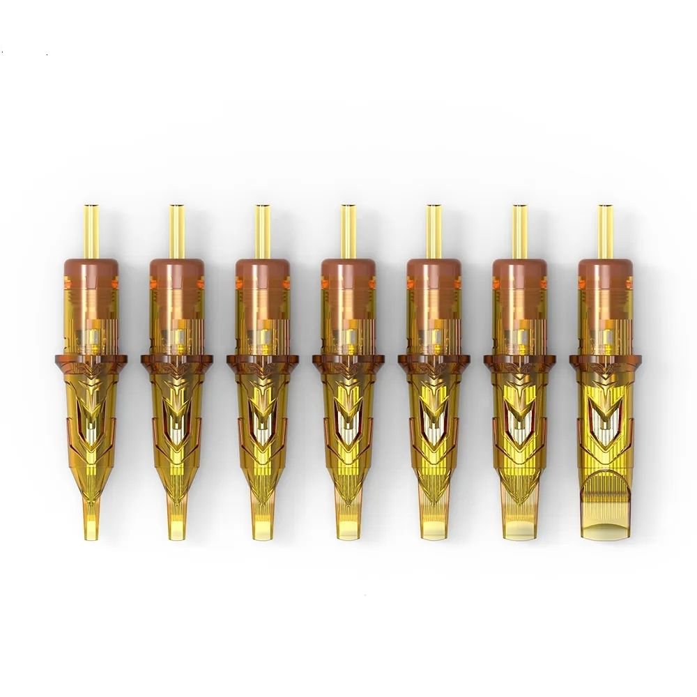 Ambition Wholesale 20pcs 0.35mm RM M1 Tattoo Needle Professional Round Liner Curved Magnum Tattoo Cartridges For Tattoo Machine