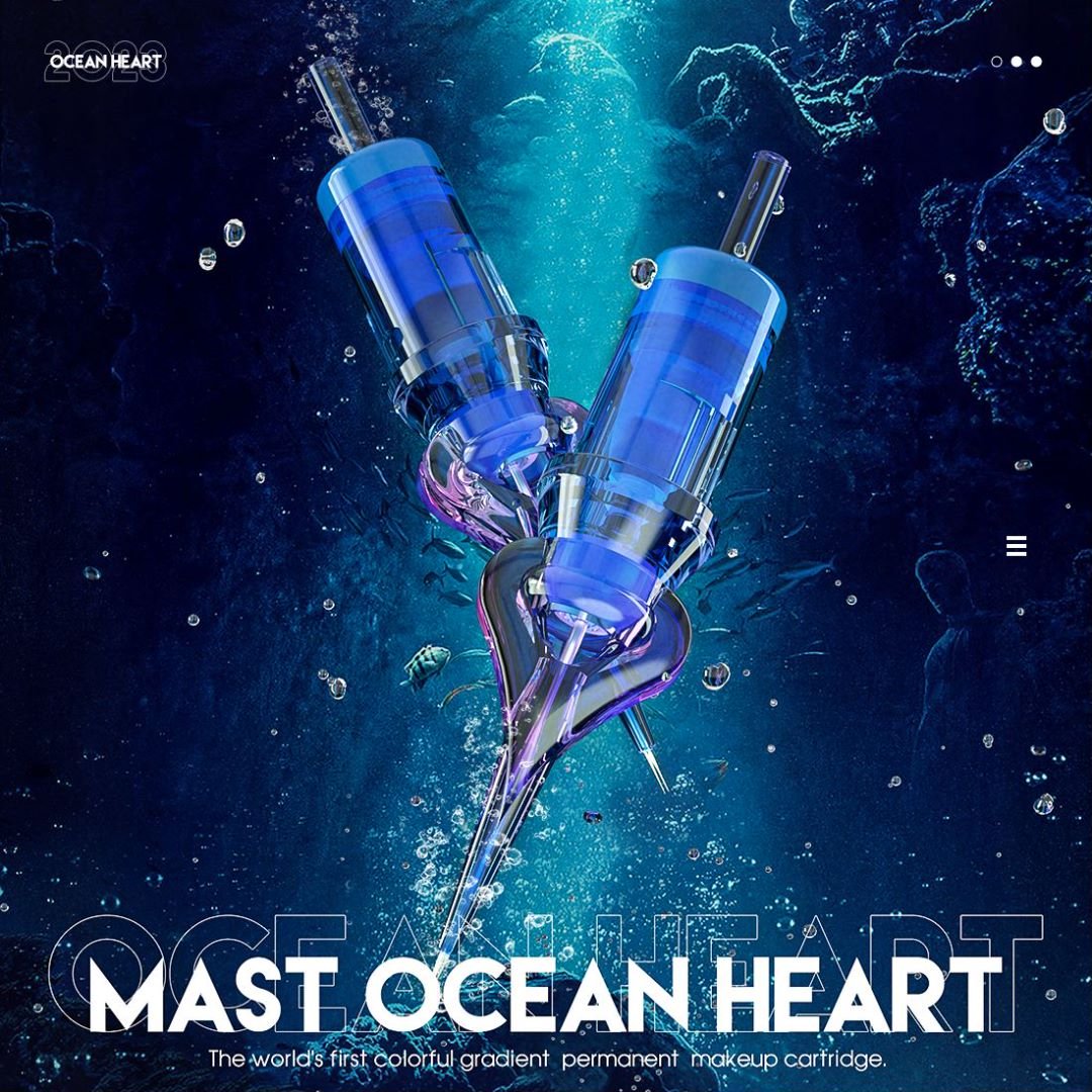 Mast Ocean Heart Disposable Tattoo Cartridge Needles for Permanent Makeup Wholesale Price Models RL RS RM M1