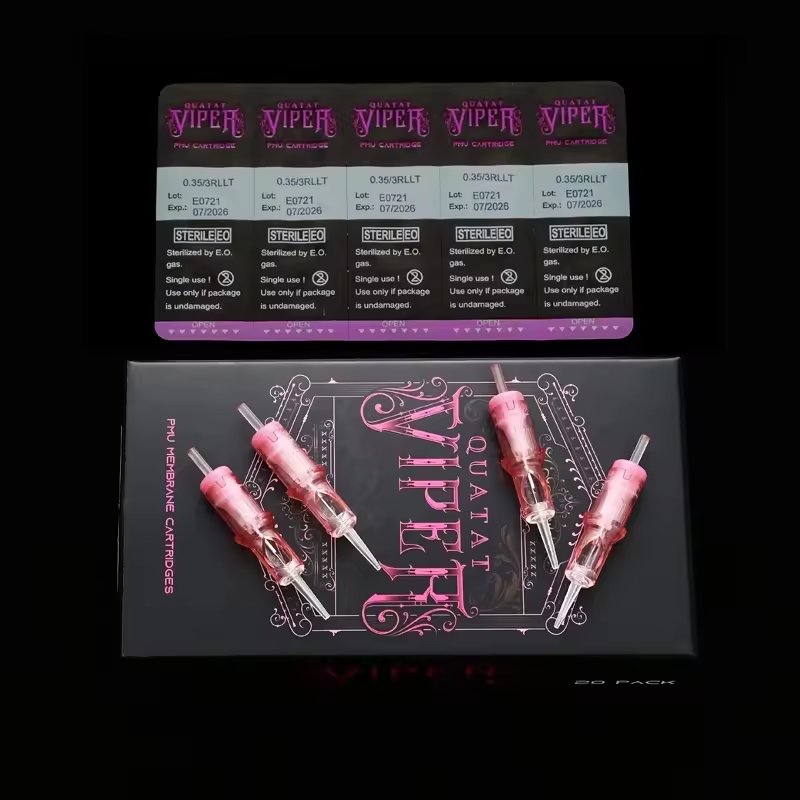 Excellent Quality VIPER tattoo needle supplies disposable super sharp precise membrane sealed cartridge needles