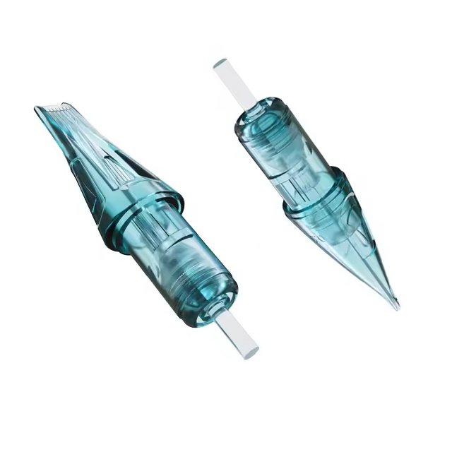 Sterilized Blue Flat Super Sharp Precise Tattoo Needles Cartridges for Permanent Makeup Needle Tattoo Cartridges