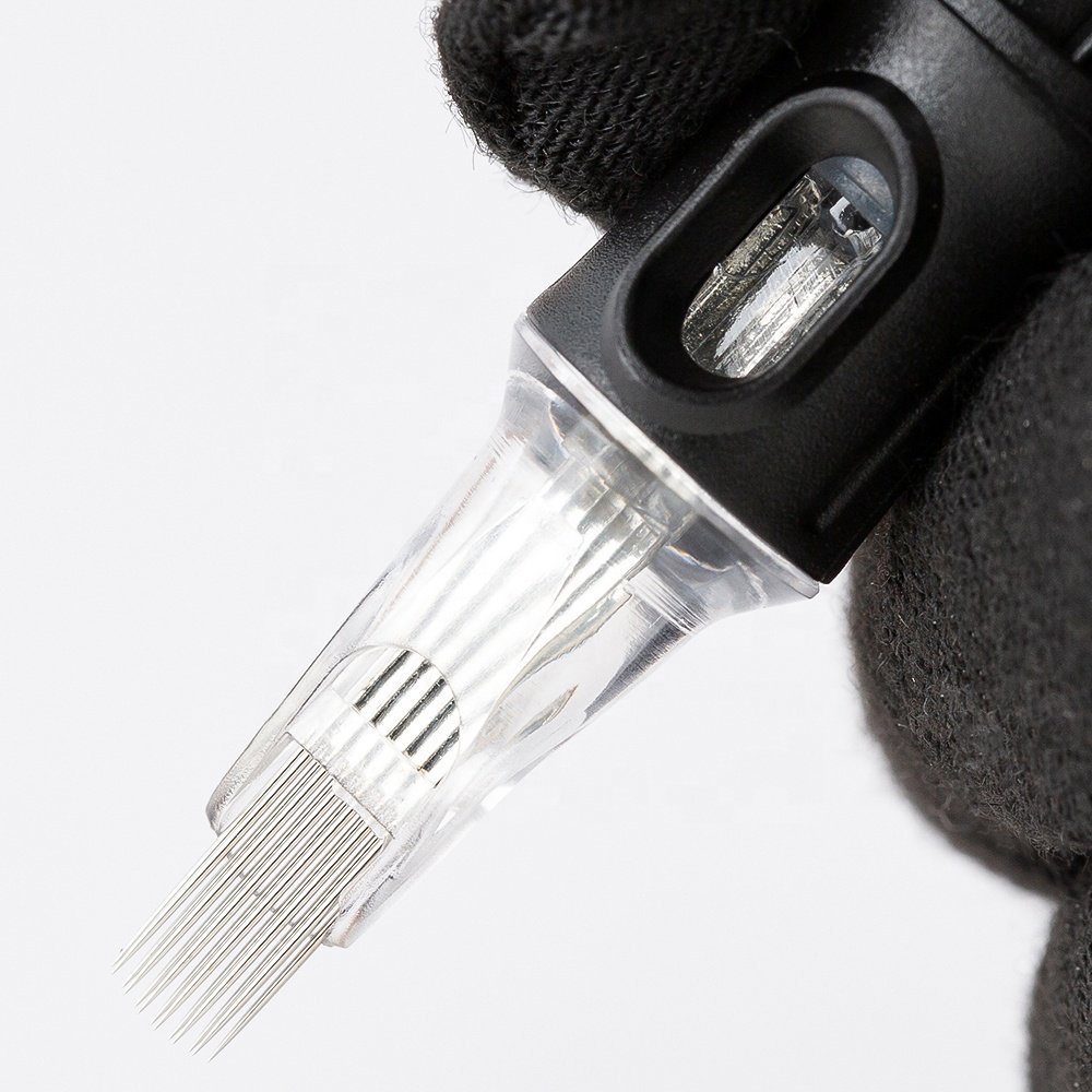 TUHU Tattoo Needle Cartridge 0.35MM Permanent Makeup Tattoo Cartridge Needles Finger Rubber Tattoo Cartridge