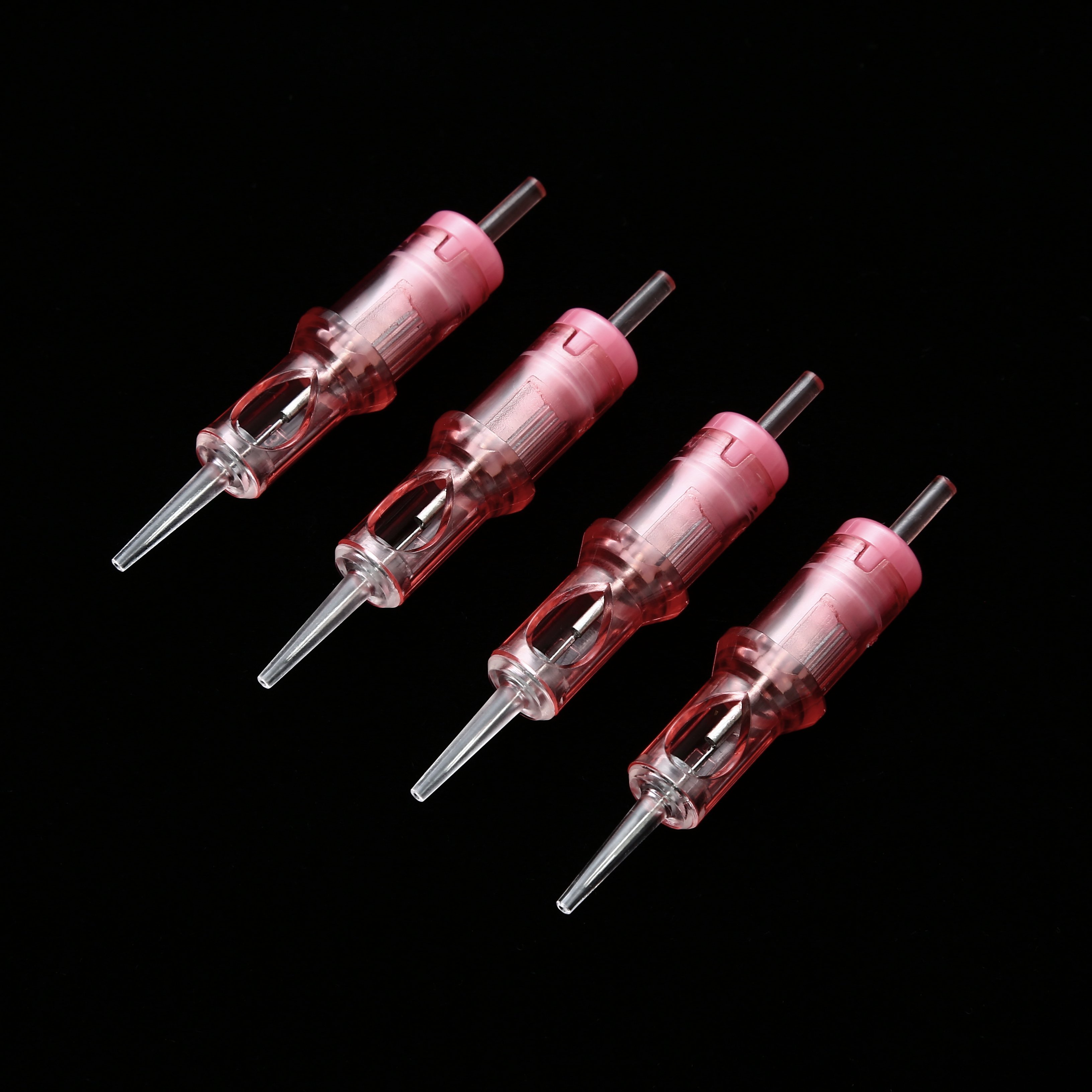 Hot-selling Pink QUATAT VIPER PMU&SMP Long Taper Tattoo Needle Cartridges