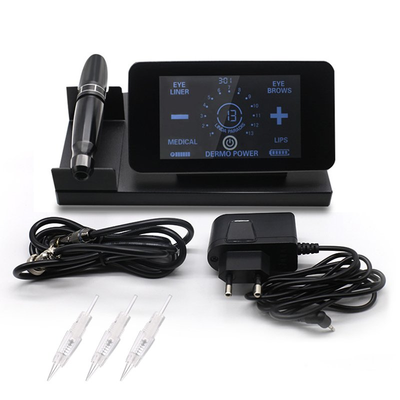 XJ Permanent Make Up Machine MTS Scalp Microblading Micropigmentation Semi Tattoo Machine with Screw Needles