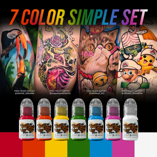 Original World famous 1oz/2 oz/4oz/8oz capacity USA Permanent USA tattoo ink customization color ink