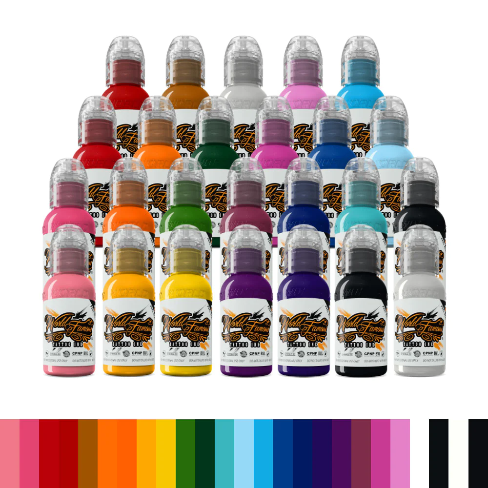 Original World famous 1oz/2 oz/4oz/8oz capacity USA Permanent USA tattoo ink customization color ink