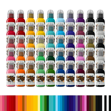 Original World famous 1oz/2 oz/4oz/8oz capacity USA Permanent USA tattoo ink customization color ink