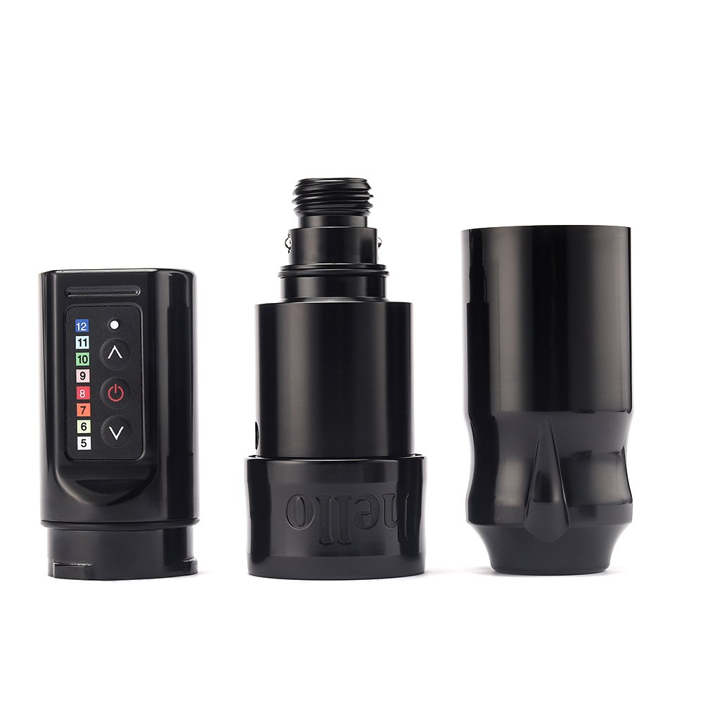 Ambition 2000mAh Battery Strong Coreless Motor 4mm Stroke Professional Wireless Tattoo Machine Pen Electric Gun for Body Art