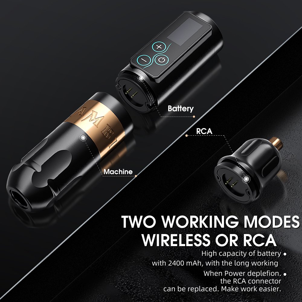 Brushless Strong Motor Tattoo Pen Machine 3.5/4.0mm Touch Screen 2400mAh Battery Permanent Makeup Wireless Body Art Pen Machine