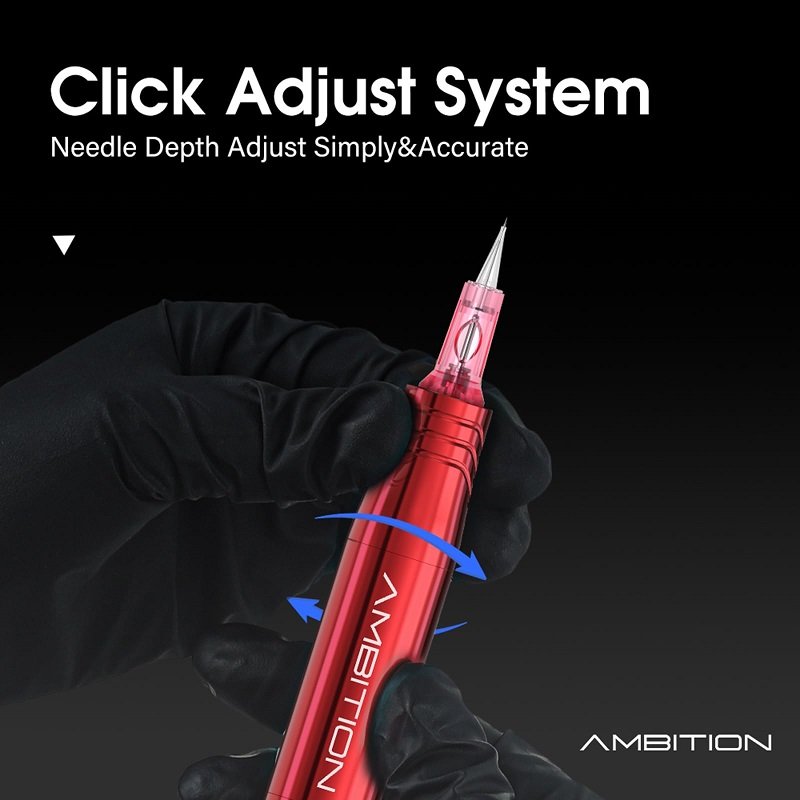 Ambition P M U Machine 3.5mm Stroke Wireless Permanent Makeup Microblading Pen Machine for Eyeliner Lip Scalp and Small Tattoo