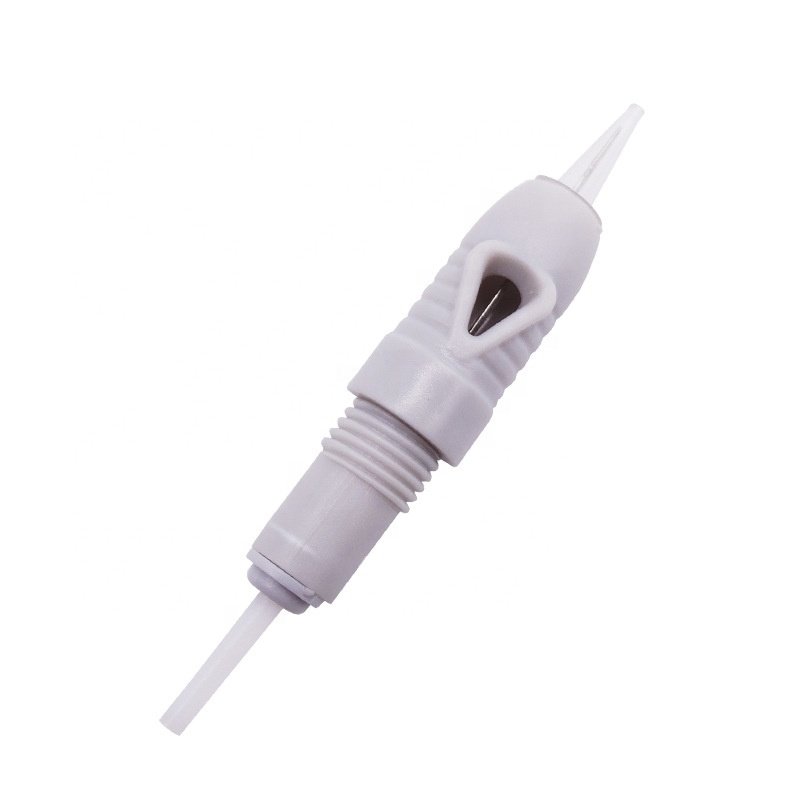 Permanent Makeup Cartridge Screw Needles Grey Spiral Disposable Plastic Eyebrow Tattoo Microblading Gun Blade Pmu Supplies