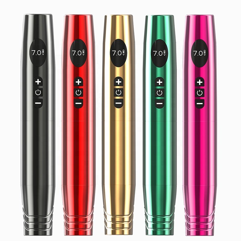 Professional Flux Vending Microblading Pmu Permanent Makeup Gun Eyebrow Lip Temporary Set Pen Wireless Rotary Tattoo Machine