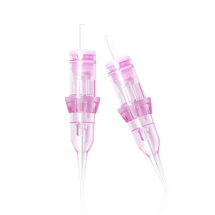 Biomaser Recuit Agent pink shell needles microblading nadel permanent makeup machine with mts and microblading needle