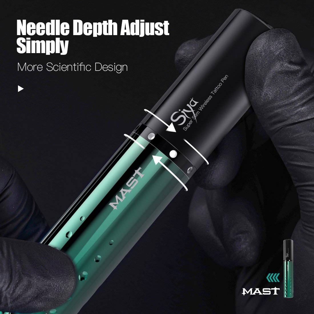 Mast Siya Electric Permanent Makeup Wireless Battery Machine Pen 3.0mm Stroke
