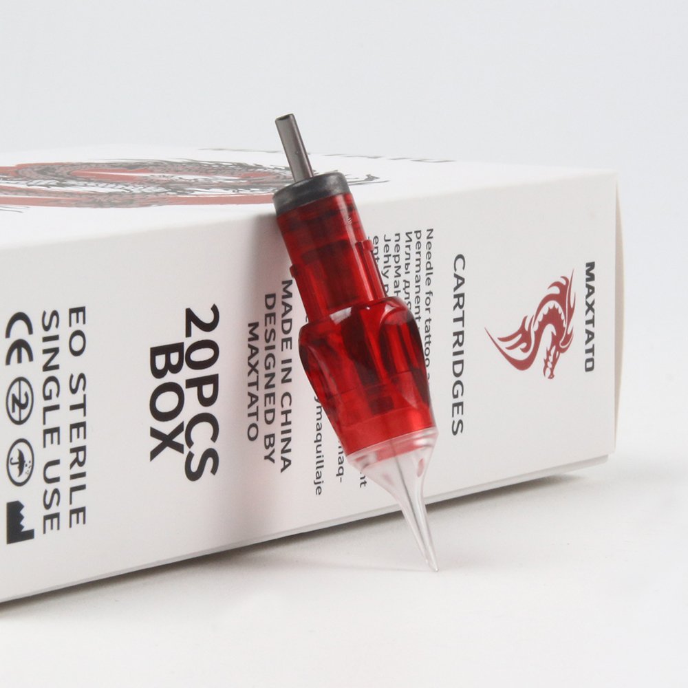 20PCS Sterilized Safety Tattoo Needles 1RL 3RL Super Tight Brow Lip Makeup Tattoo Needle Cartridges