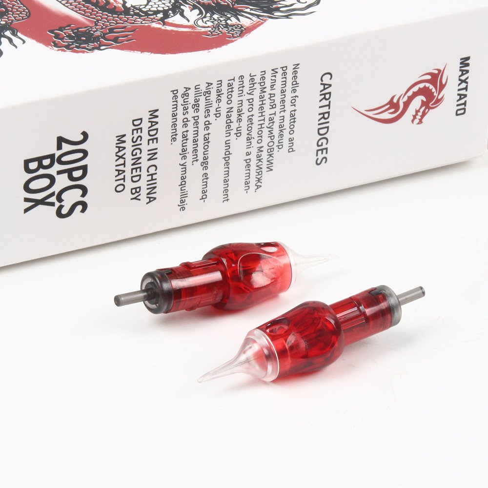 20PCS Sterilized Safety Tattoo Needles 1RL 3RL Super Tight Brow Lip Makeup Tattoo Needle Cartridges