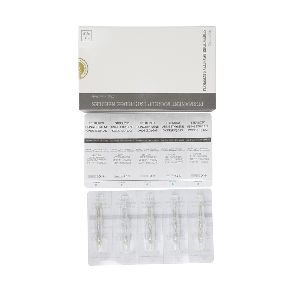 10pcs/box MTS PUM Needle Tattoo Cartridge Needle with Blister Package Permanent Makeup Eyebrow Lip Microblading Tattoo Cartridge