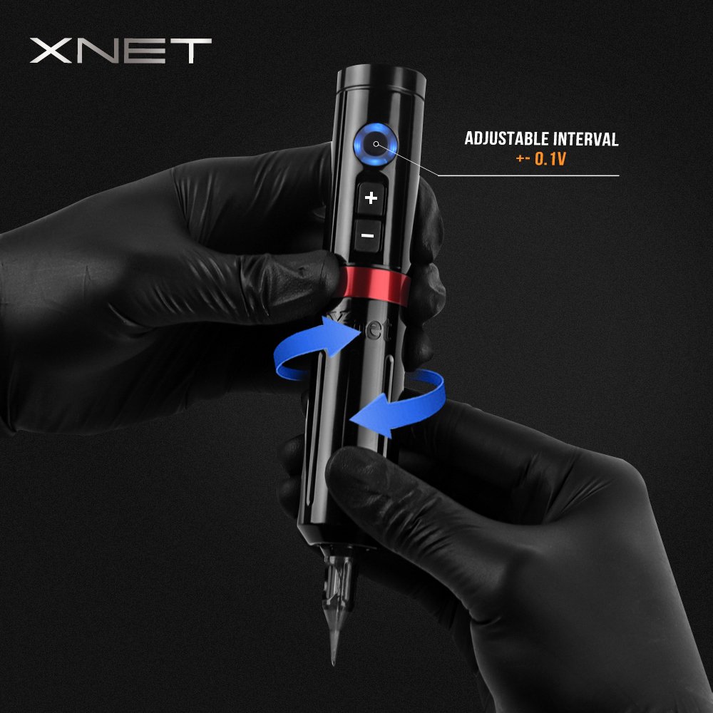 XNET Sage 3.5mm Stroke Professional Wireless Tattoo Pen Rotary Tattoo Machine Gun for Small Body Tattoo Eyebrow Lips Scalp