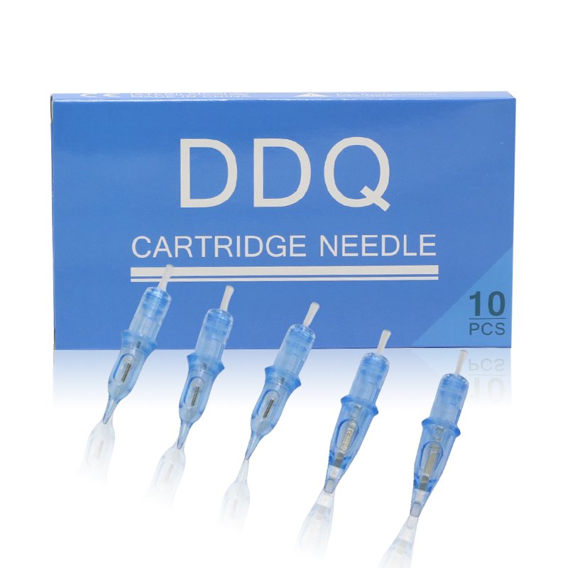DDQ Transparent Tattoo Cartridge Needles RL 0.35MM Disposable Sterilized Cartridge Needles for Tattoo Machine Pen Supply
