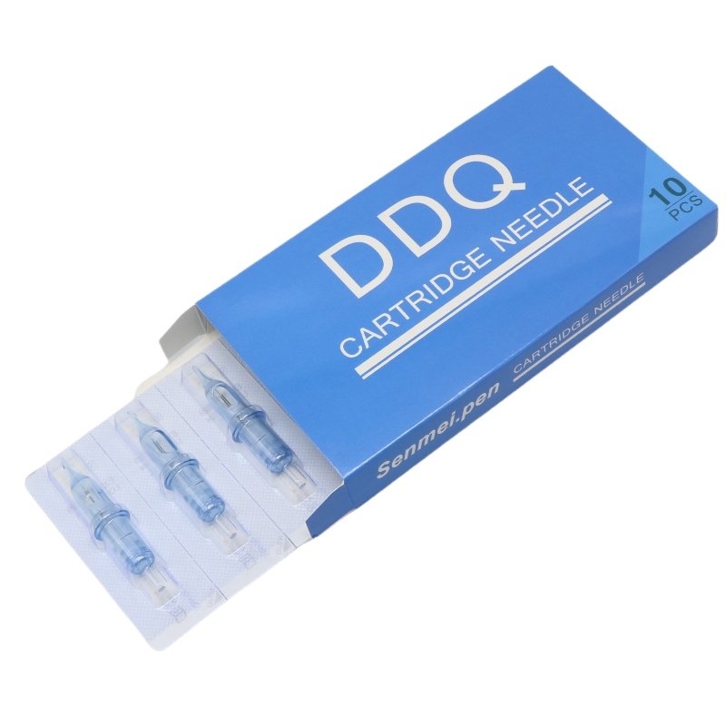 DDQ Transparent Tattoo Cartridge Needles RL 0.35MM Disposable Sterilized Cartridge Needles for Tattoo Machine Pen Supply