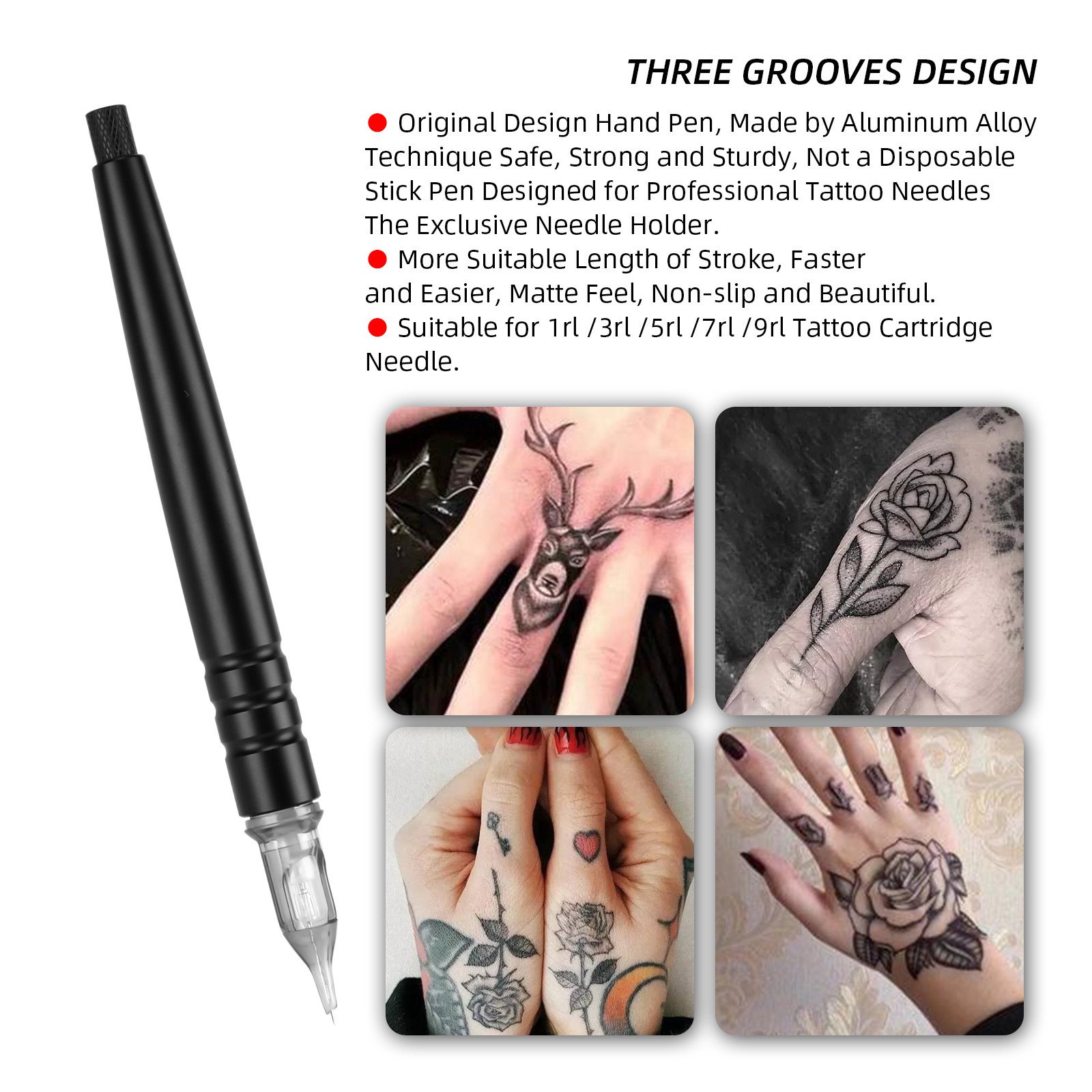 ATOMUS permanent makeup 3D tattoo Manual poke pen body art small tattoo handpoke pencil use with cartridge needles