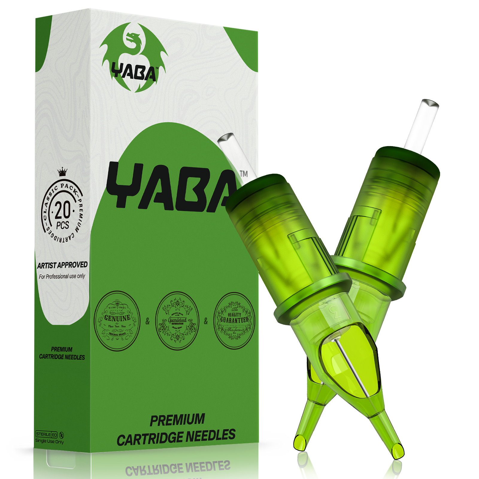 Private Label Sterilized YABA Tattoo Needles Bugpin Curved Magnum OEM Tattoo Needle Cartridges