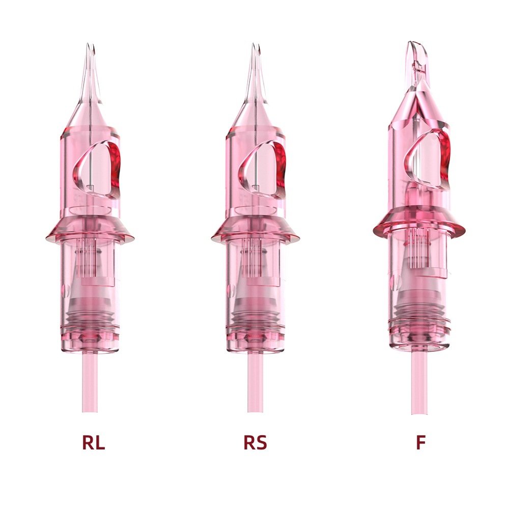 Low MOQ Pink Sterile Disposable Quality Kit Membrane Tattoo Cartridge Needles For Microblading Permanent Makeup Needles