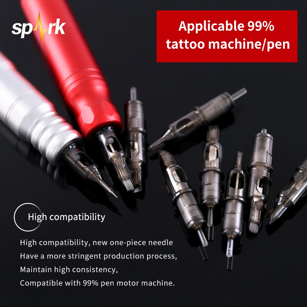 Spark cheap permanent makeup needles mixed size tattoo needles cartridges for tattoo shop