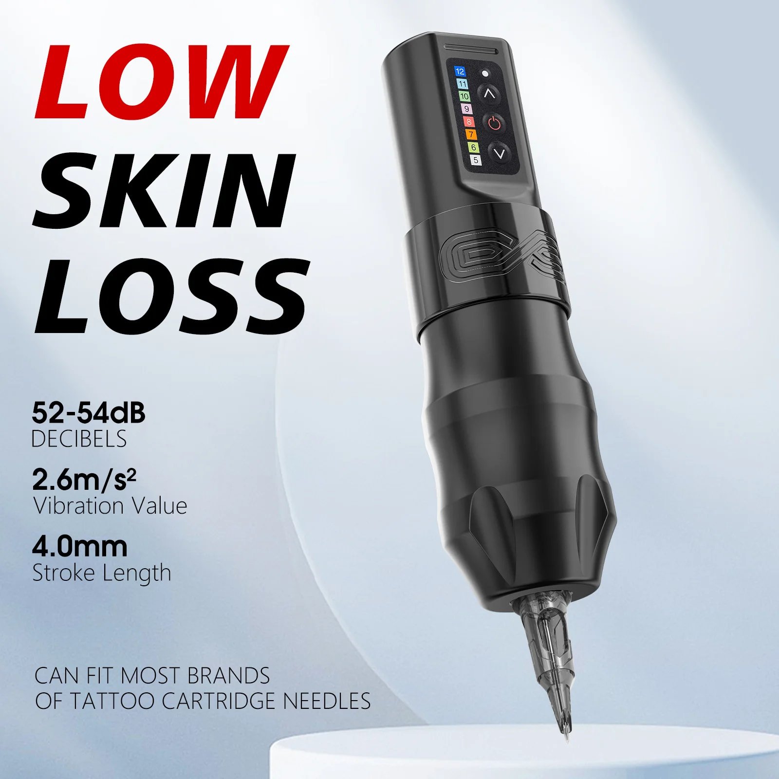 XNET Moteng E X O Powerful Coreless Motor 4mm Stroke Professional Wireless Tattoo Machine Pen for Artist Body Art