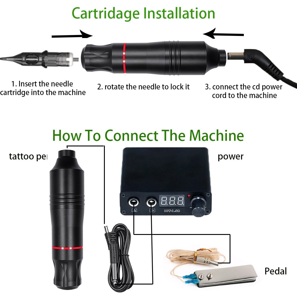 2022 Factory Cheap Wholesale permanent make up top motor tattoo machine complete tattoo machine kit