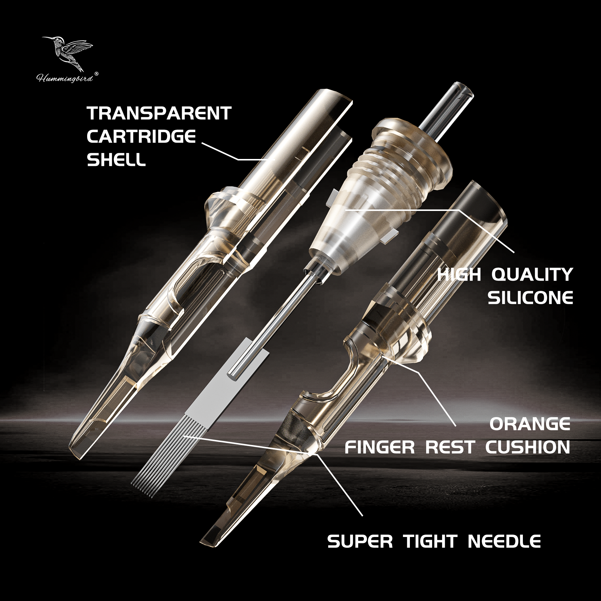 Premium Cartridges Needle Private Tattoo Needles Wholesale High Quality Cartridge Brown Needles Round Liners 20pcs/box