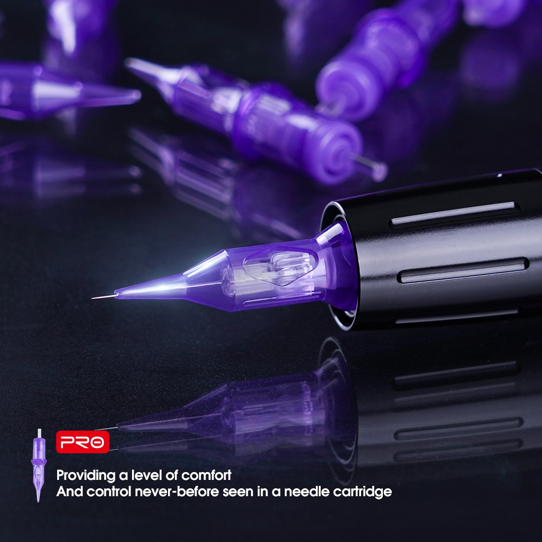 Wholesale Mast Premium Tattoo Cartridge Needle for Body tattoo Art and permanent make up SMP Tattoo Needle Purple Color
