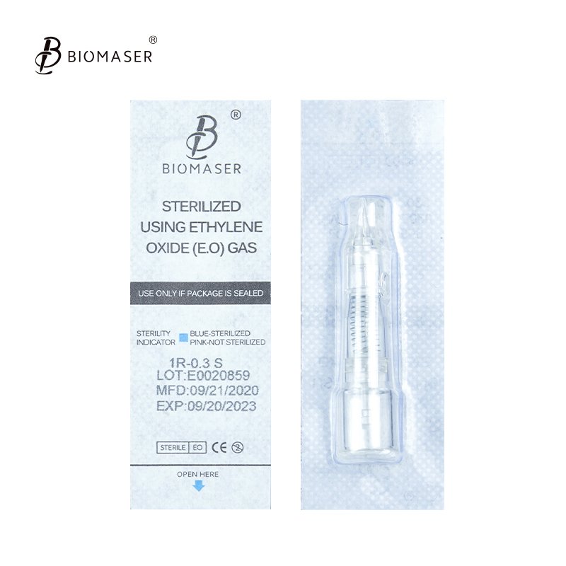 Biomaser Professional Permanent Makeup Cartridge Needles 1R/2R/3RL/5RL Disposable Sterilized Tattoo Pen Machine Needles Tips