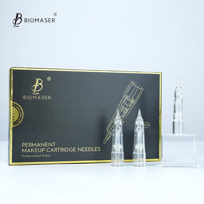 Biomaser Professional Permanent Makeup Cartridge Needles 1R/2R/3RL/5RL Disposable Sterilized Tattoo Pen Machine Needles Tips
