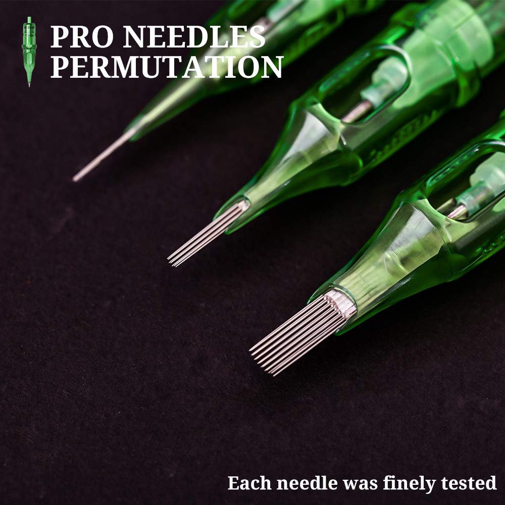 Ambition TREX 20pcs Round Liner Long Taper 0801RL Cartridges #08 Bugpin 1RL Disposable Tattoo Needles Wholesale