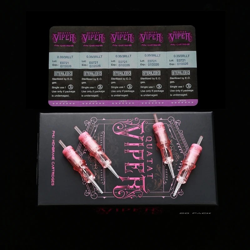 Viper Universal Tattoo Needles Cartridges Disposable Sterilized Safety Round Liner For Tattoo Machine Pen