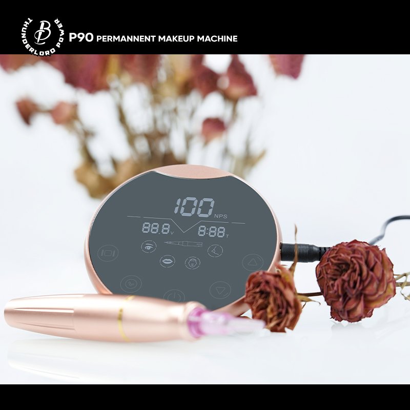 Top sale P90 mini touch display power supply rotary tattoo machine kit tattoo gun permanent makeup machine kit