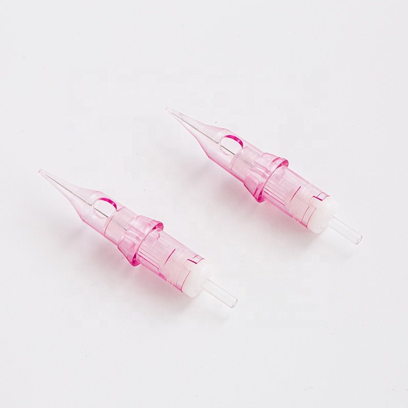 Pink/grey / purple Permanent Makeup Tattoo Cartridge Needles Eyebrow Eyeliner Lip Microblading for tattoo Machines pen 20PCS/Box
