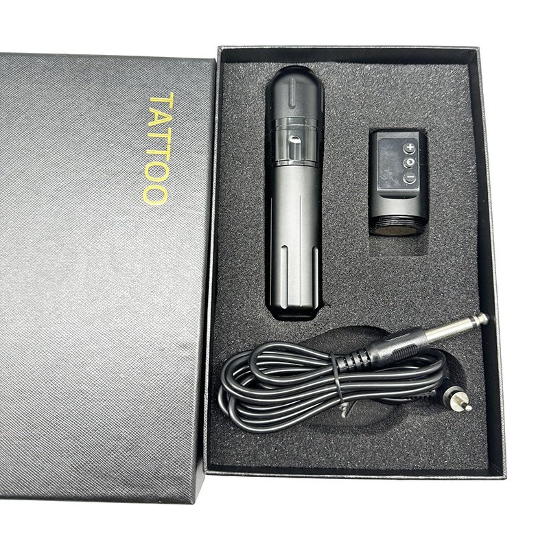 High Quality Professional Adjustable Stroke Rotary Custom Pen Type Machine Gun Full Complete Set Kit Wireless Tattoo Machine