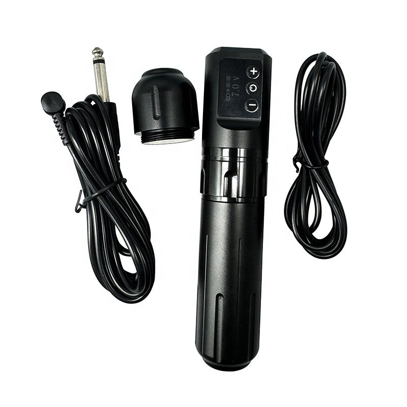 High Quality Professional Adjustable Stroke Rotary Custom Pen Type Machine Gun Full Complete Set Kit Wireless Tattoo Machine
